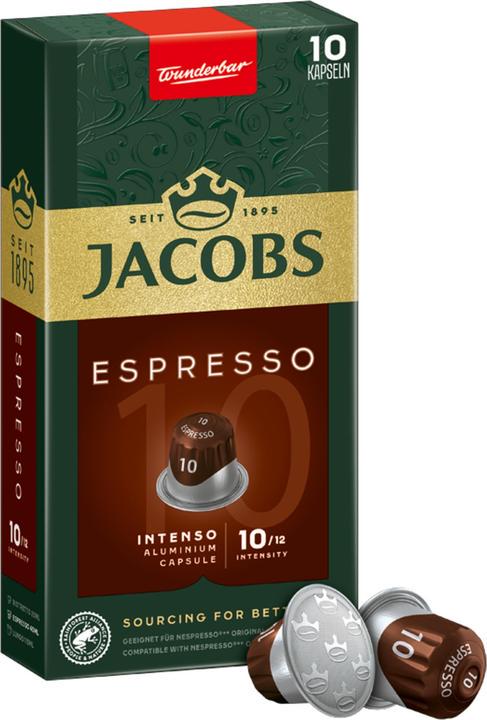 Капсулы Nespresso Jacobs Espresso Intenso иллюминий 10 шт. (0102)