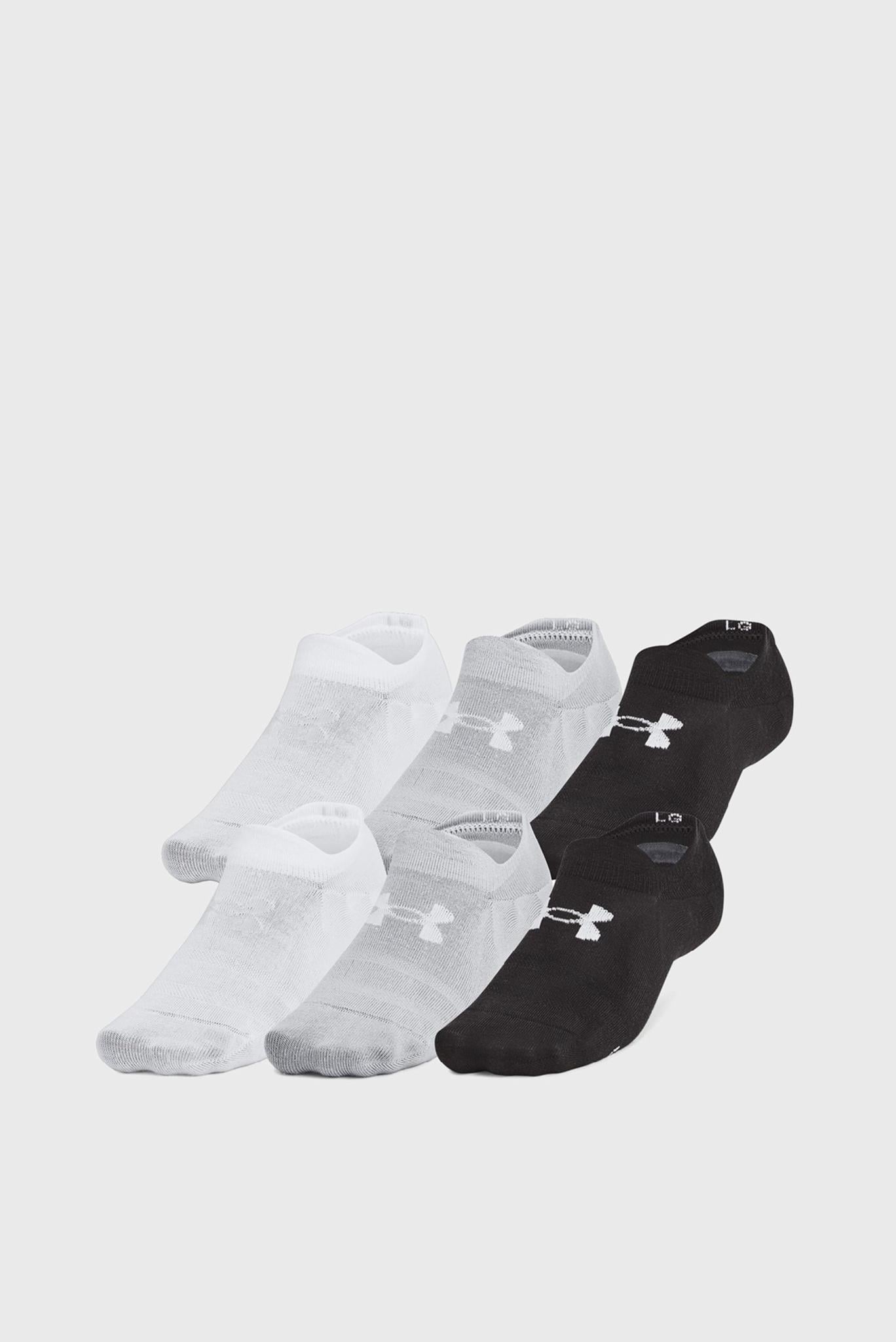 Шкарпетки UA Unisex Essential 6pk ULT L Чорний (1386240-002 L)