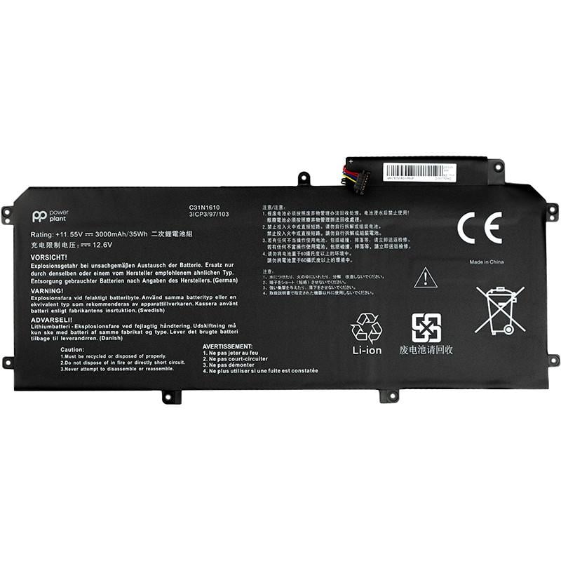Аккумулятор Power для ноутбуков Asus Zenbook UX330 C31N1610 11,55V 3000 mAh (2477884945) Аккумулятор Power для ноутбуков Asus Zenbook UX330 C31N1610 11,55V 3000 mAh (2477884945)