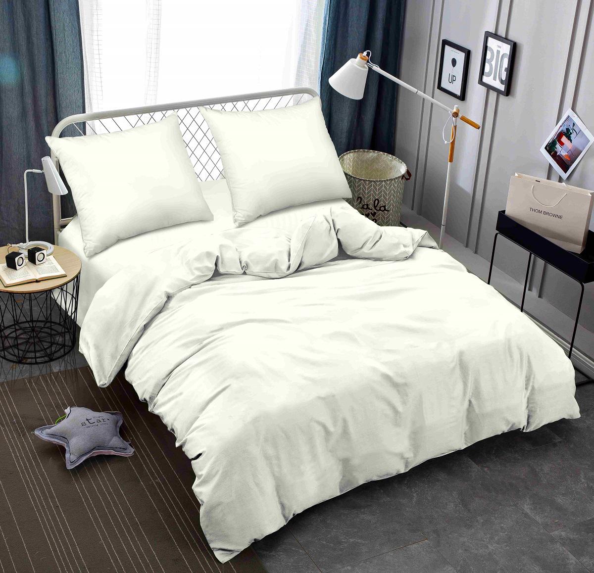 Комплект постельного белья Zastelli жатка двуспальный 175х210 см Кремовый (20914)