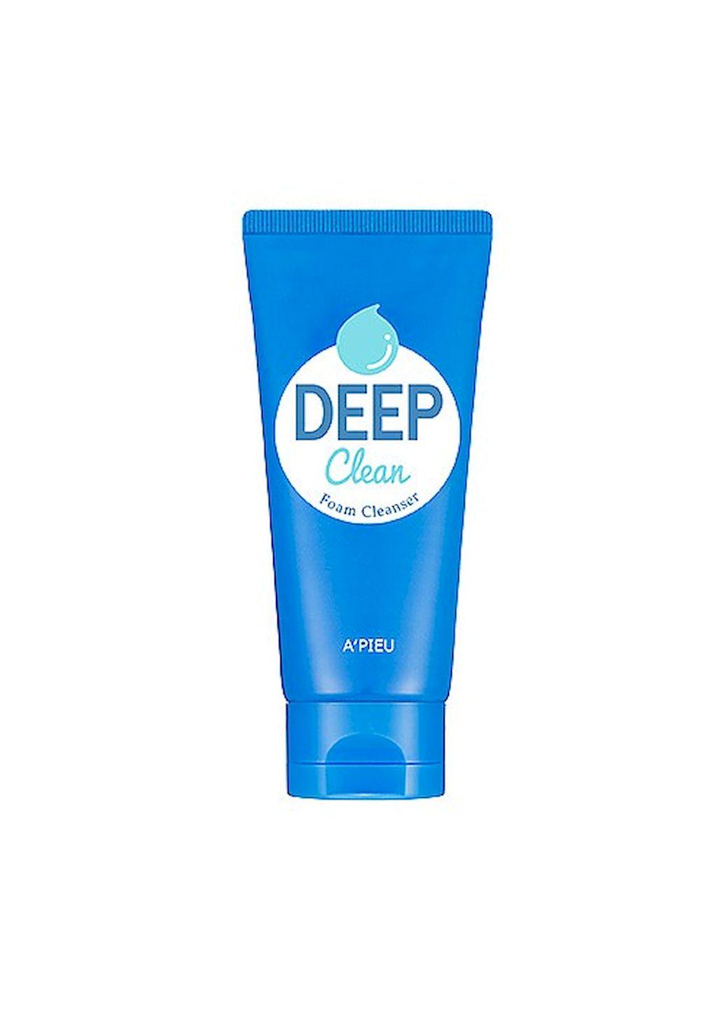 Пінка A'pieu Deep Clean Foam Cleanser для ретельного та одночасно дбайливого очищення обличчя від макіяжу та забруднень 130 мл