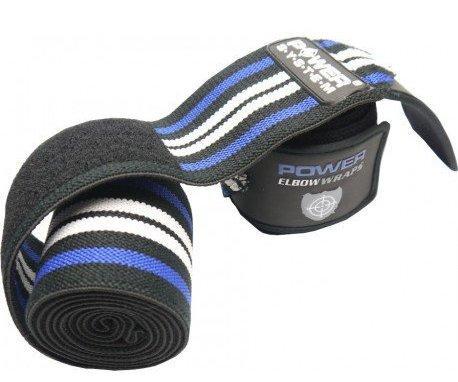 Бинты на колени Power System Knee Wraps PS-3700 Blue/Black - фото 3