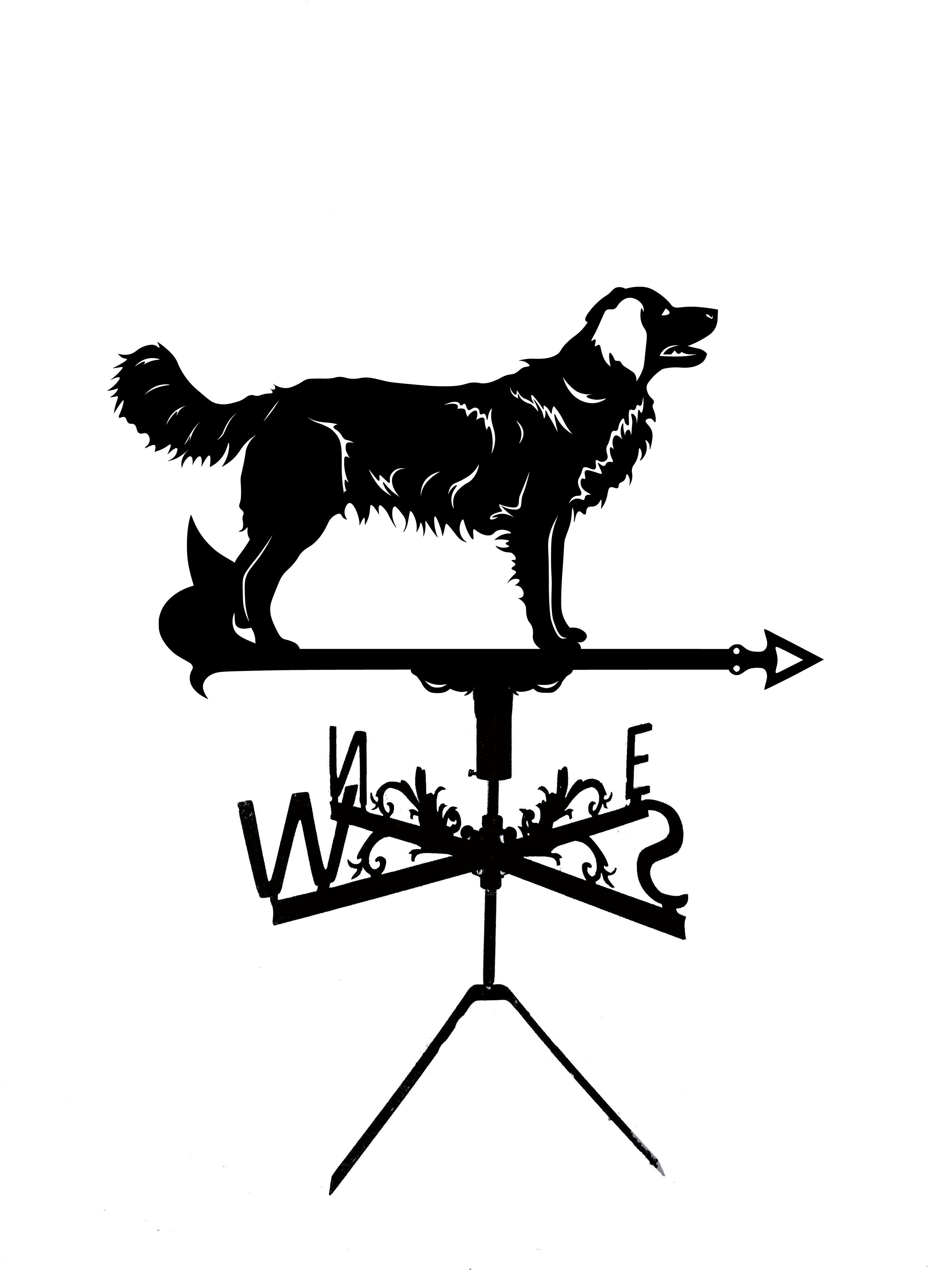 Флюгер на беседку/колодец Пес новошотландский ретривер (27476128)