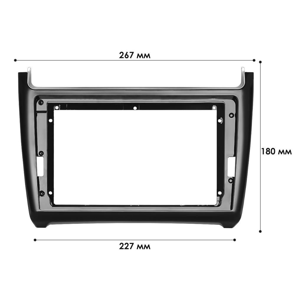 Переходная рамка 9" Lesko для Volkswagen Polo (2009-2020гг.) поло - фото 5