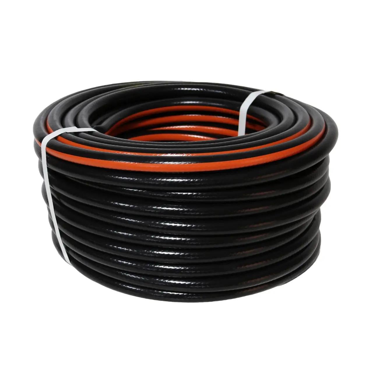 Шланг для полива REBINER KALAHARI 5/8" 30 м армированный Черно-оранжевый