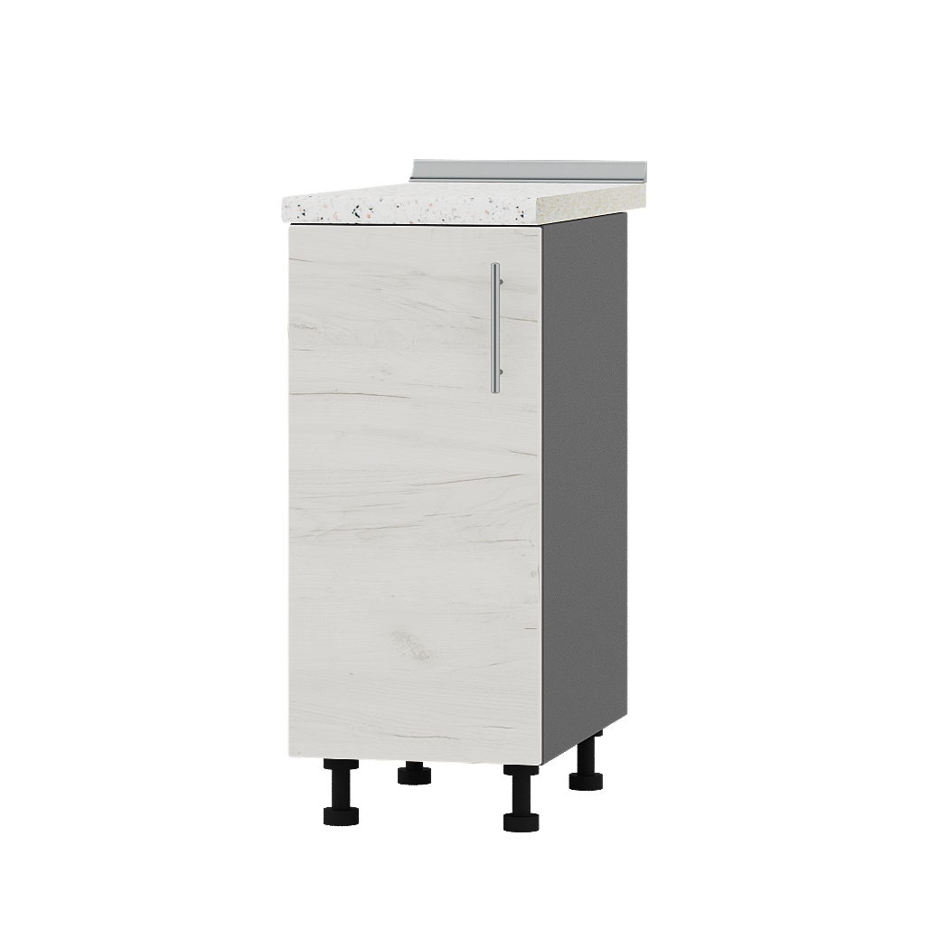 Шкаф нижний Эверест Оптима модуль Низ Н83-350 35х47х85 см Дуб крафт белый/Антрацит (06392) - фото 1 Шкаф нижний Эверест Оптима модуль Низ Н83-350 35х47х85 см Дуб крафт белый/Антрацит (06392) - фото 1