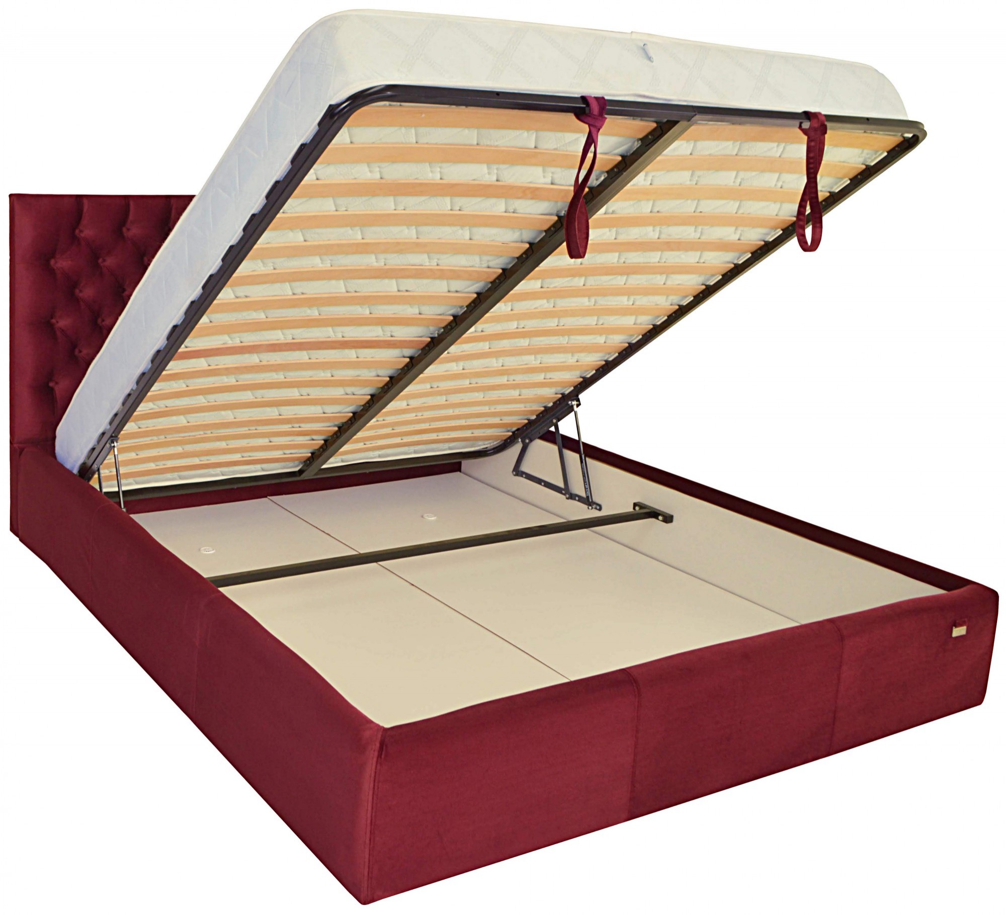 Кровать двуспальная Cambridge VIP Missoni 026 160х200 см Бордовый - фото 4 Кровать двуспальная Cambridge VIP Missoni 026 160х200 см Бордовый - фото 4