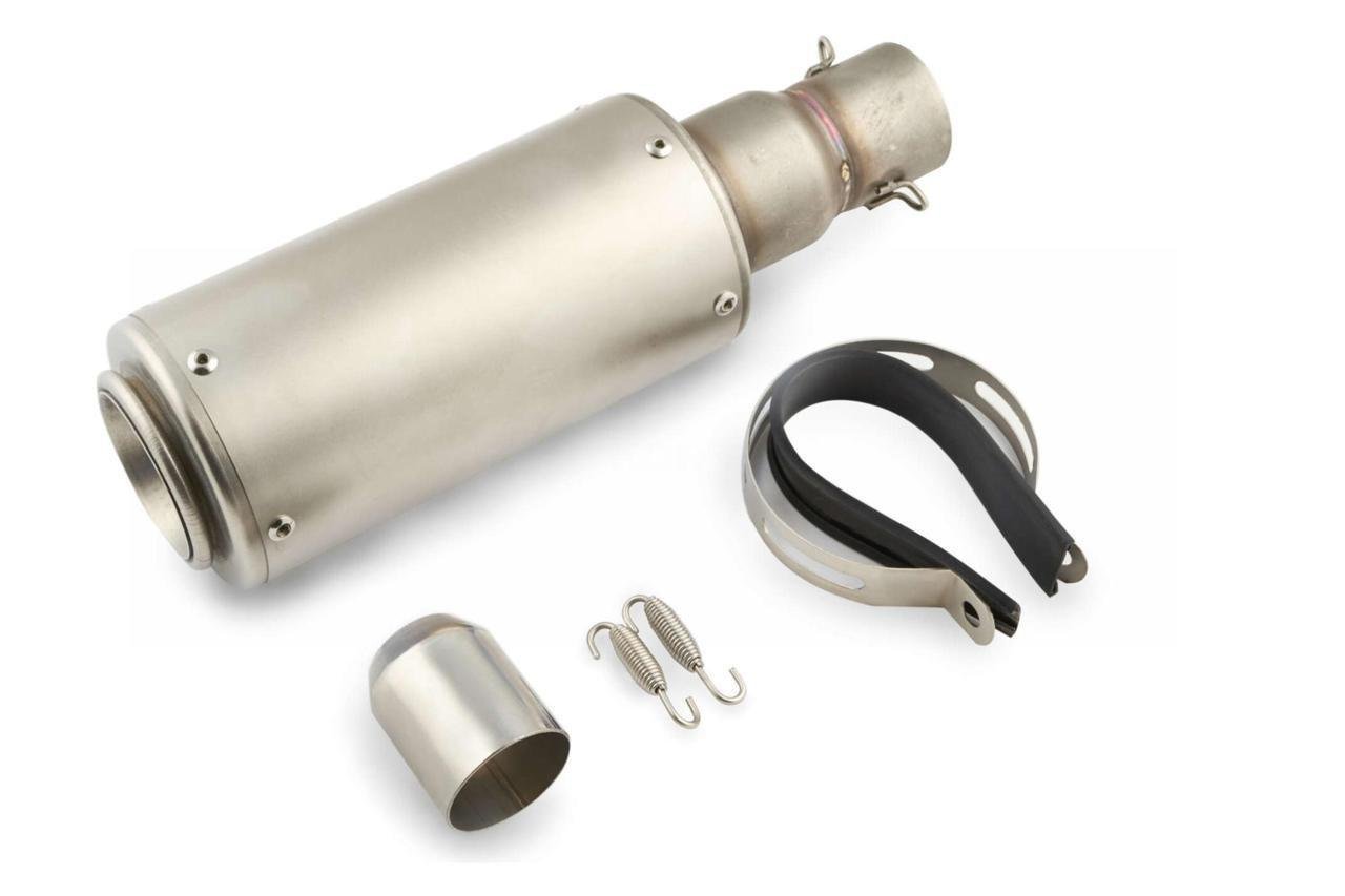 Глушник тюнінг akrapovic 118 овал 325х100 мм Сірий прямоток (2262529084)