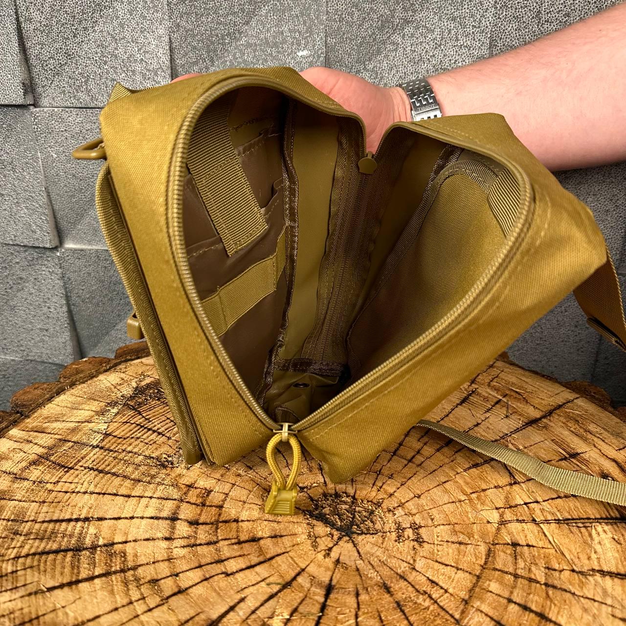 Подсумок для аптечки быстрого сброса стандарт НАТО Койот - фото 7 Подсумок для аптечки быстрого сброса стандарт НАТО Койот - фото 7