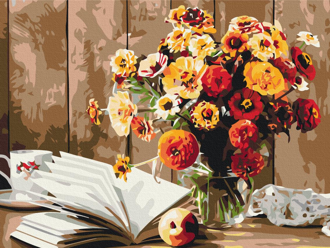 Картина по номерам Brushme Книжный натюрморт 30x40 см (RBS52766)
