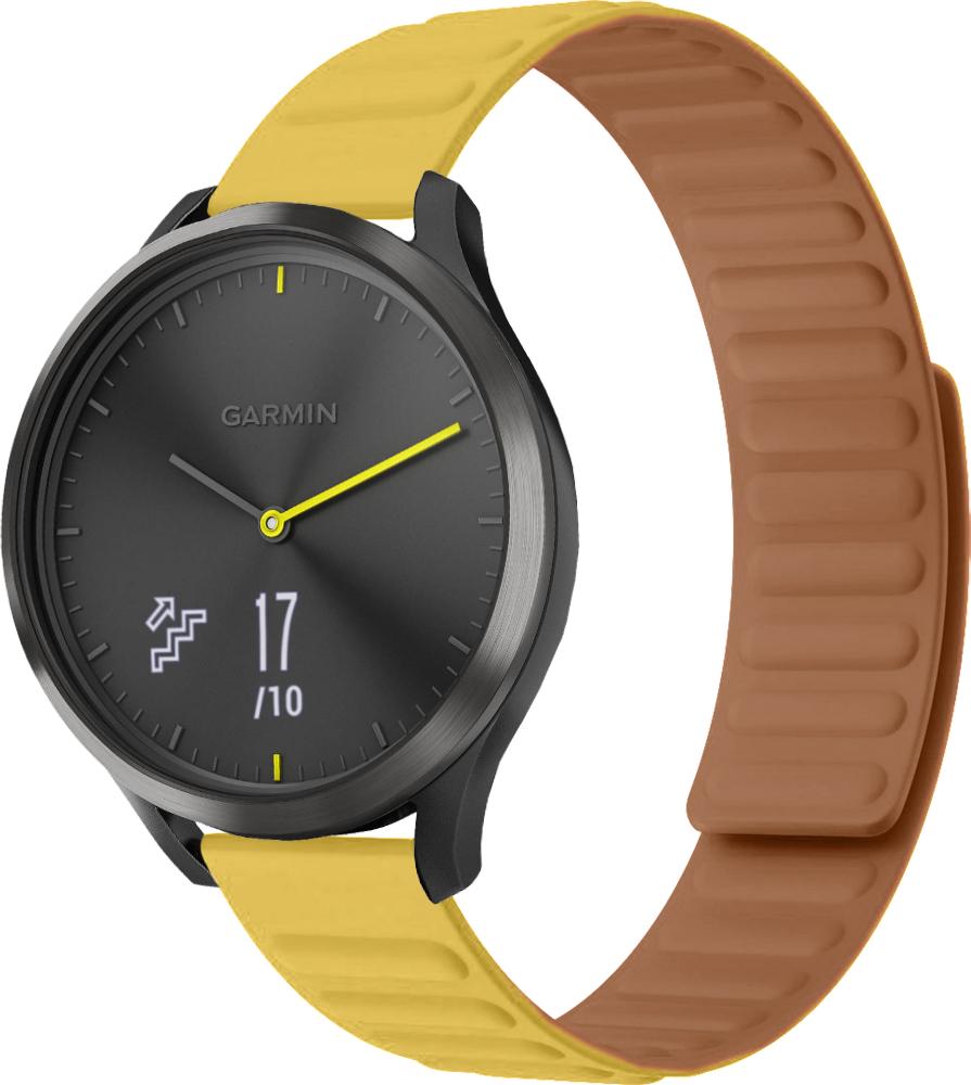 Ремешок Magneter для Garmin Vivomove HR Yellow (26610-0A)