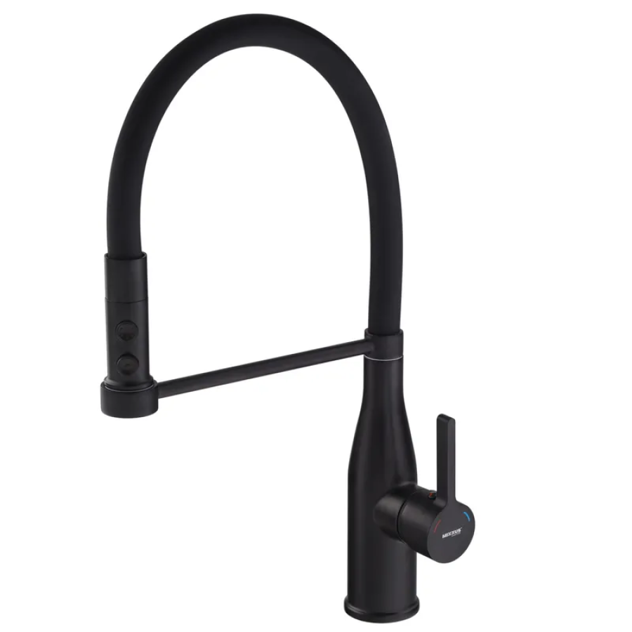 Смеситель для кухни с гуськом MIXXUS Summer Premium Refl Black (MI6961)