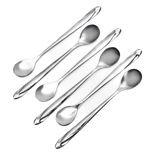 Набор десертных ложек Stenson Spoon R89837 из нержавеющей стали 6 шт. (14332751)