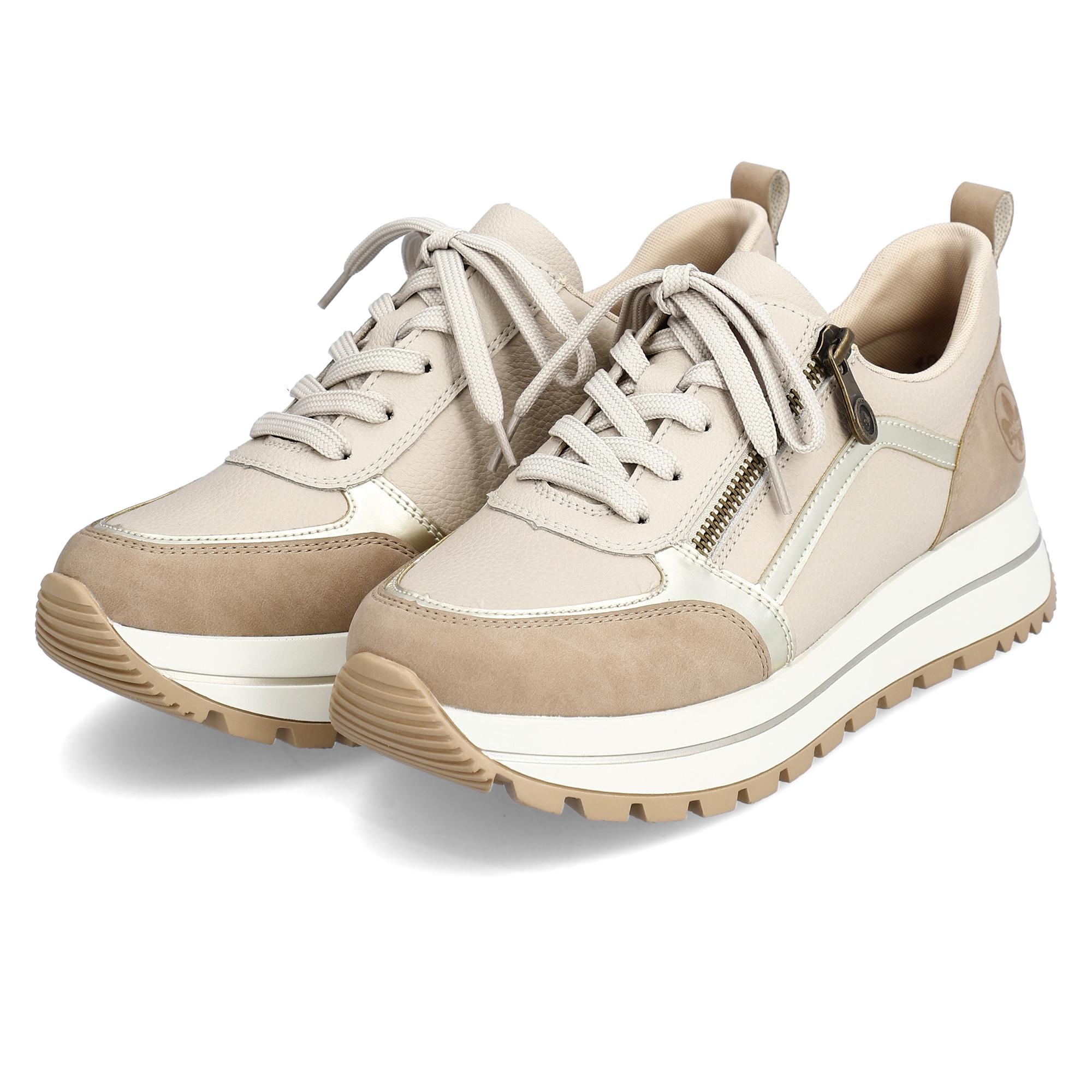 Кроссовки осенние женские RIEKER р. 40 Бежевый (035546-40) - фото 4 Кроссовки осенние женские RIEKER р. 40 Бежевый (035546-40) - фото 4