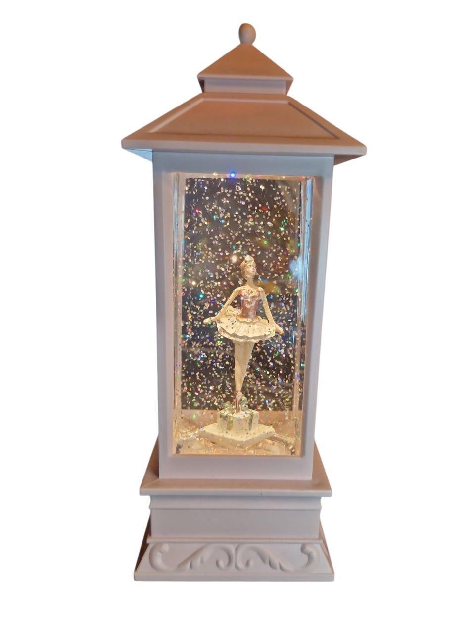 Ліхтар балерина з глітером 220 V/28 см (N02-17)