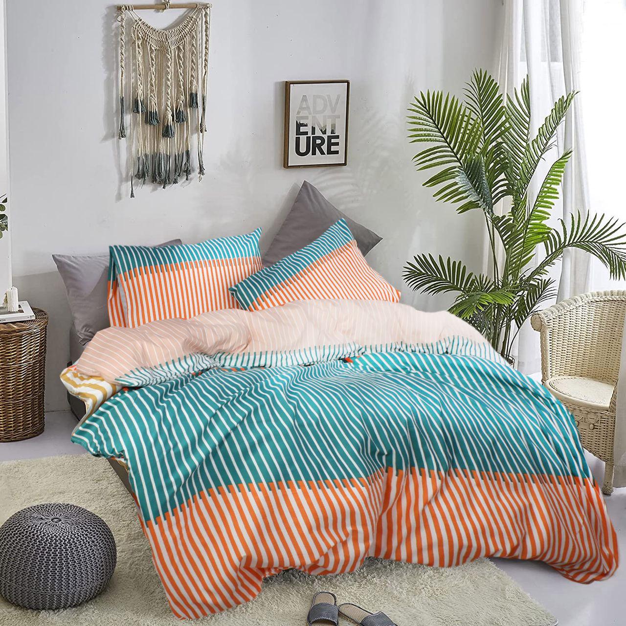 Наволочка МІ0034 50x70 см Помаранчевий/Зелений (160118) - фото 2