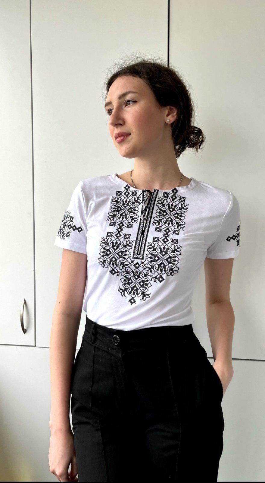 Вишиванка жіноча трикотаж р. 56-58 (19671580)