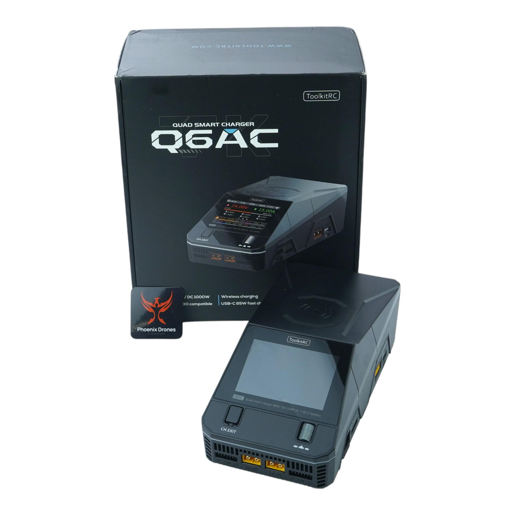 Зарядное устройство ToolkitRC Q6AC 1000W 15A на 4 канала 1-6S (548062) - фото 5 Зарядное устройство ToolkitRC Q6AC 1000W 15A на 4 канала 1-6S (548062) - фото 5