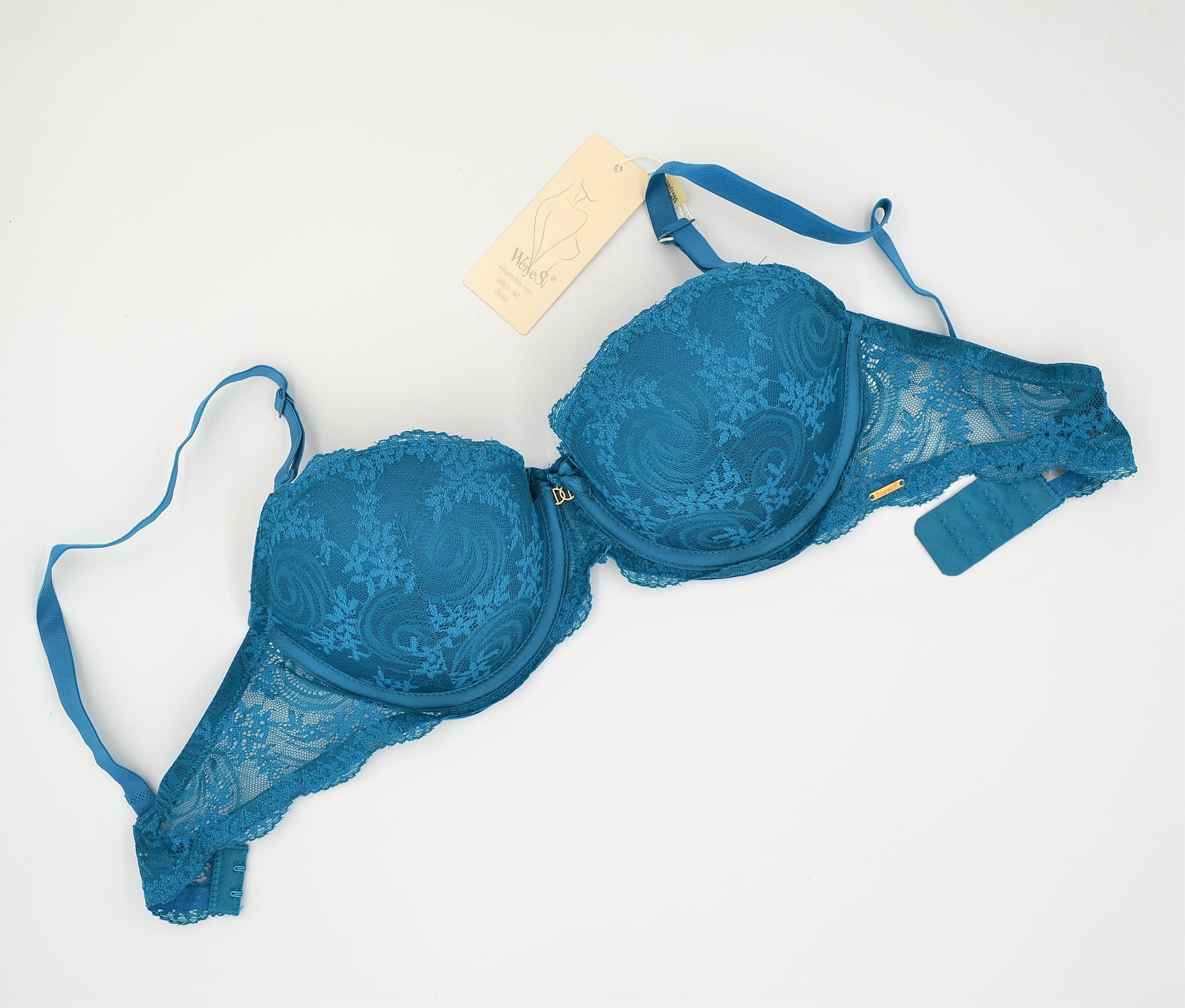 Бюстгальтер женский чашка C Weiyesi 8302-1, 80C Морская волна