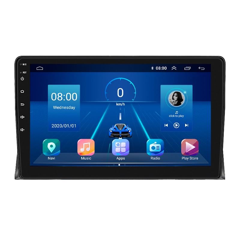 Автомагнитола штатная Lesko 4G/CarPlay/Wi-Fi для Volkswagen Multivan T5 Рестайлинг 2009-2015 4/64Gb 9" (1653779763)