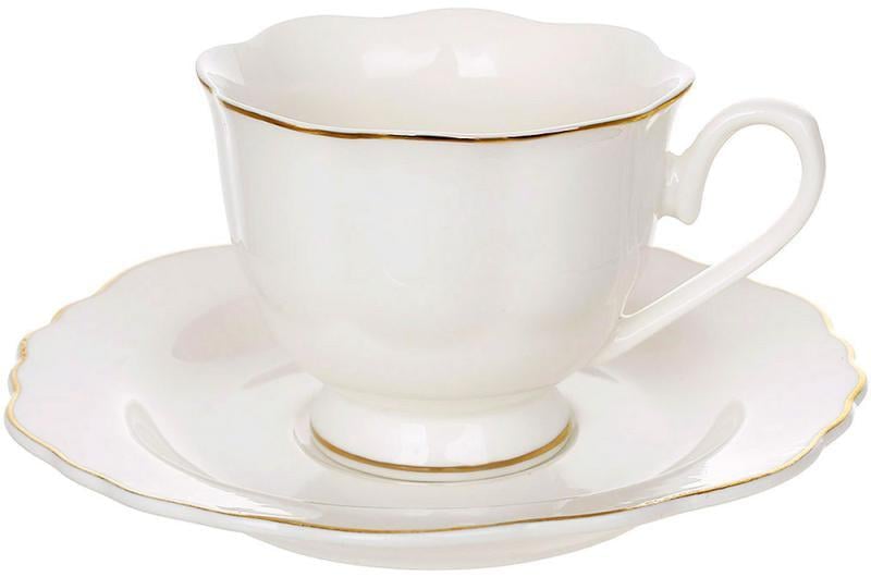 Кофейный сервиз White Elegance 6 чашек с блюдцами 100 мл