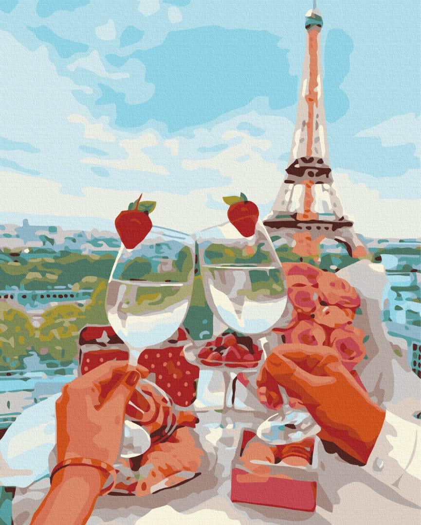 Картина по номерам Brushme Премиум Игристый Париж 40x50 см (PBS1172)