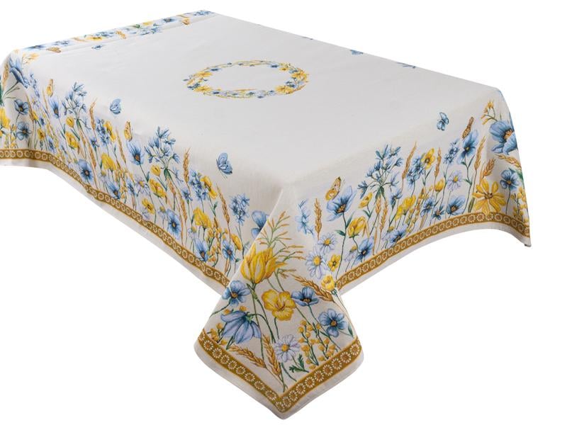 Скатерть гобелен Lefard Колоски 140x140 см (732-342)