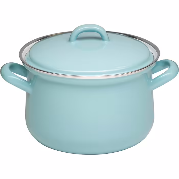 Кастрюля с крышкой Riess 16 см 1,5 л Зеленый