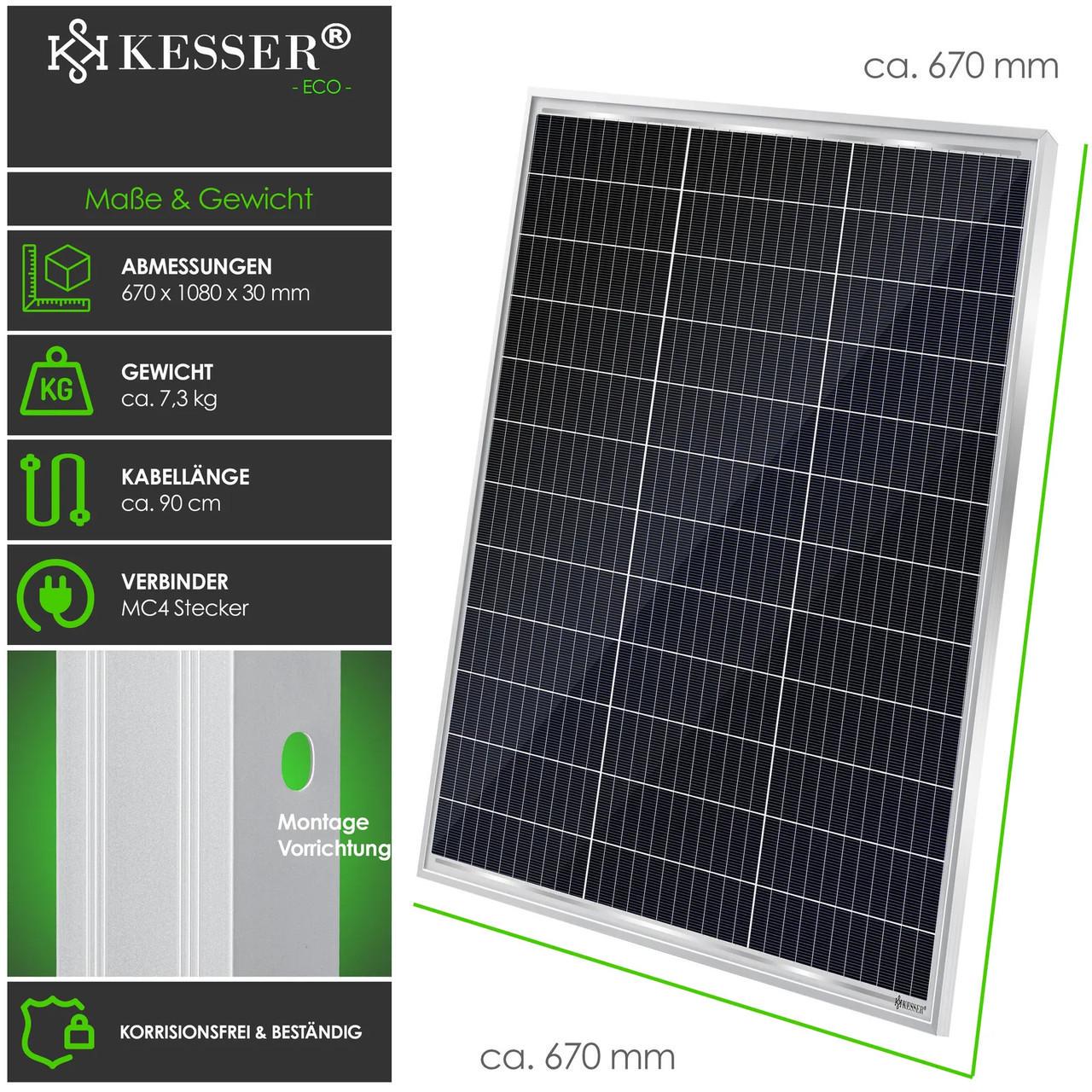 Солнечная панель фотоэлектрическая KESSER моно 130 Вт - фото 4 Солнечная панель фотоэлектрическая KESSER моно 130 Вт - фото 4