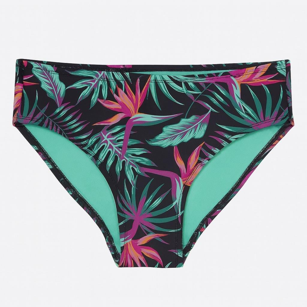 Купальные трусики H&M 1035095 Листья 134-140 см Черный