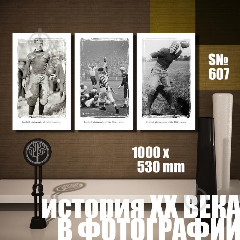 Модульная картина Декор Карпаты история ХХ века: спорт 100х53см (s607)