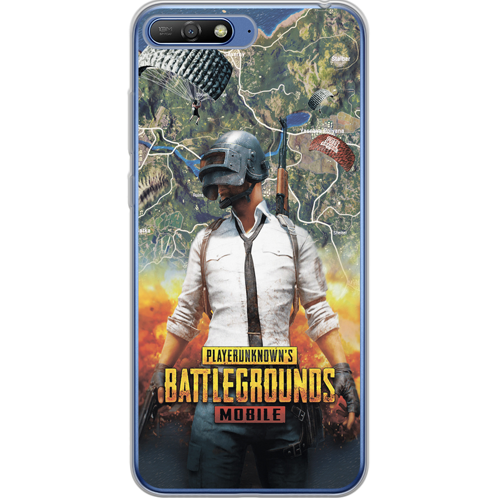 Чехол Boxface Huawei Y6 2018 PUBG Mobile Прозрачный силикон (33371-up2309-33371)