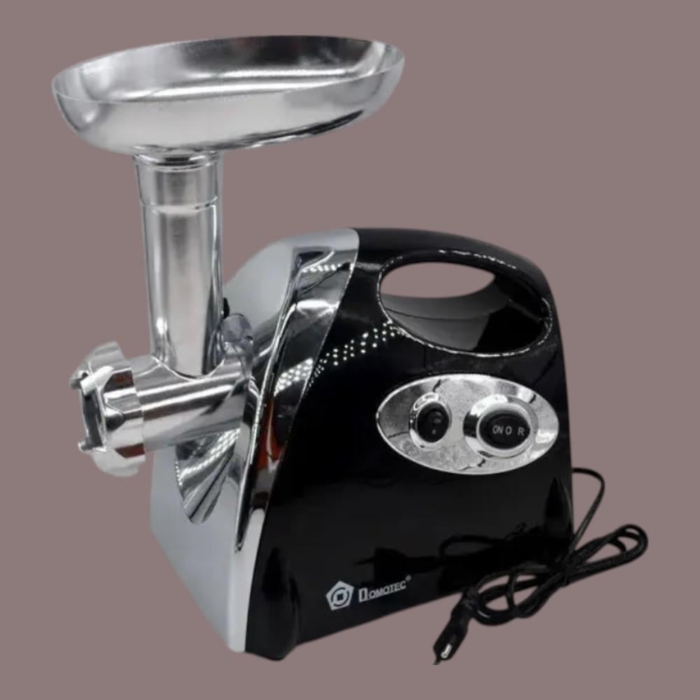 Мясорубка Domotec MS-2019 на резиновых ножках и защитой от перегрева 2400 Вт Черный (е46)