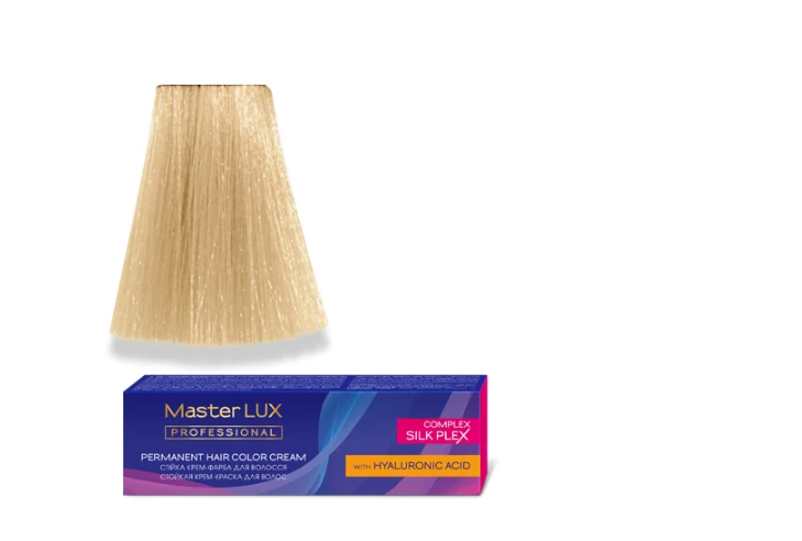 Крем-краска для волос стойкая Master LUX 10.0 60 мл Яркий натуральный блонд
