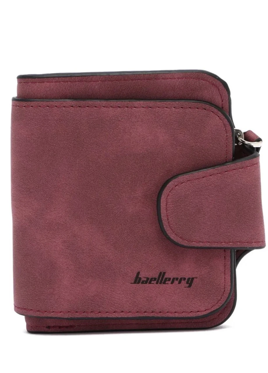 Кошелек женский замшевый Baellerry 2346 11,5х10,5х3 см Бордовый
