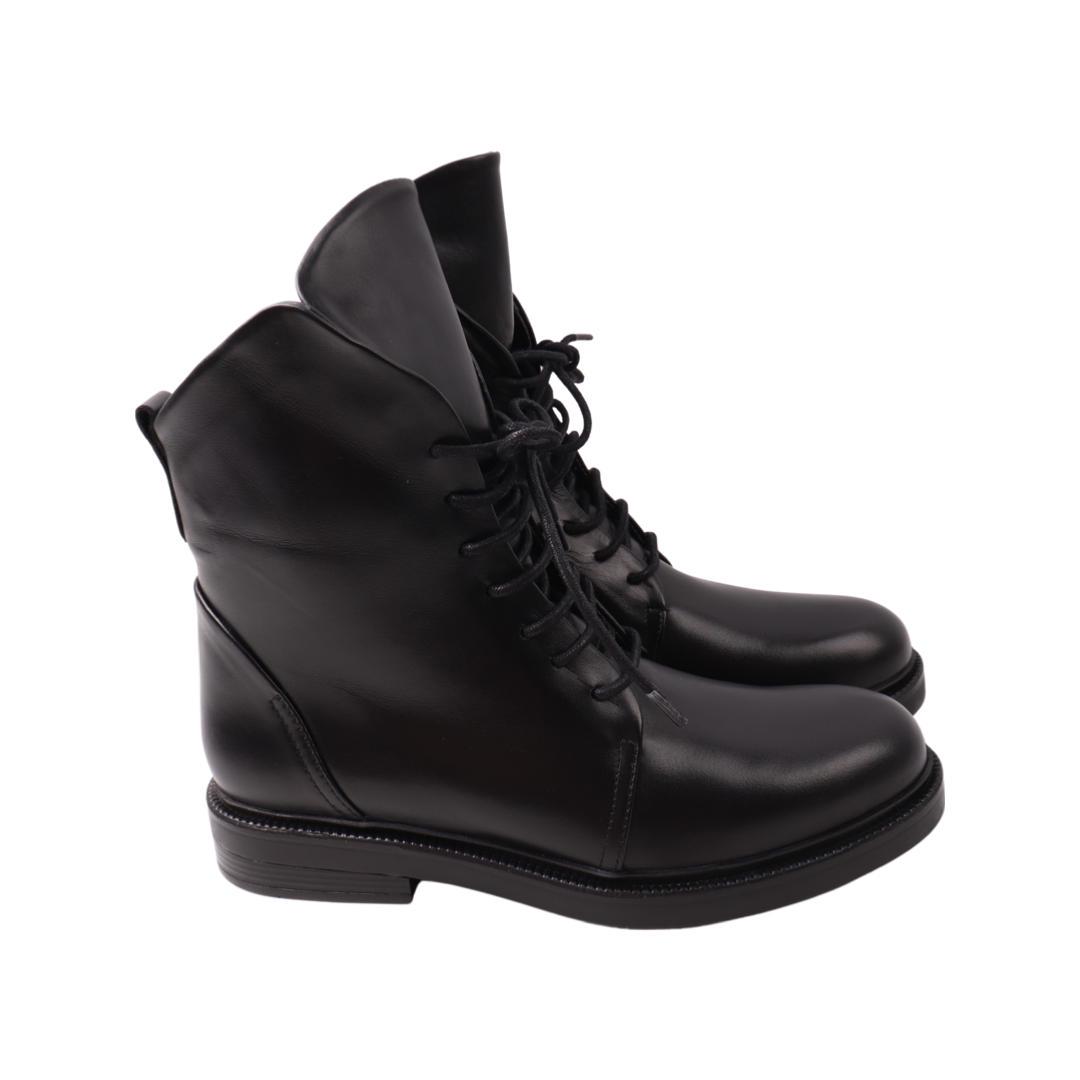 Ботинки женские Aquamarin из кожи р. 38 Черный (2069-22/23ZHC)