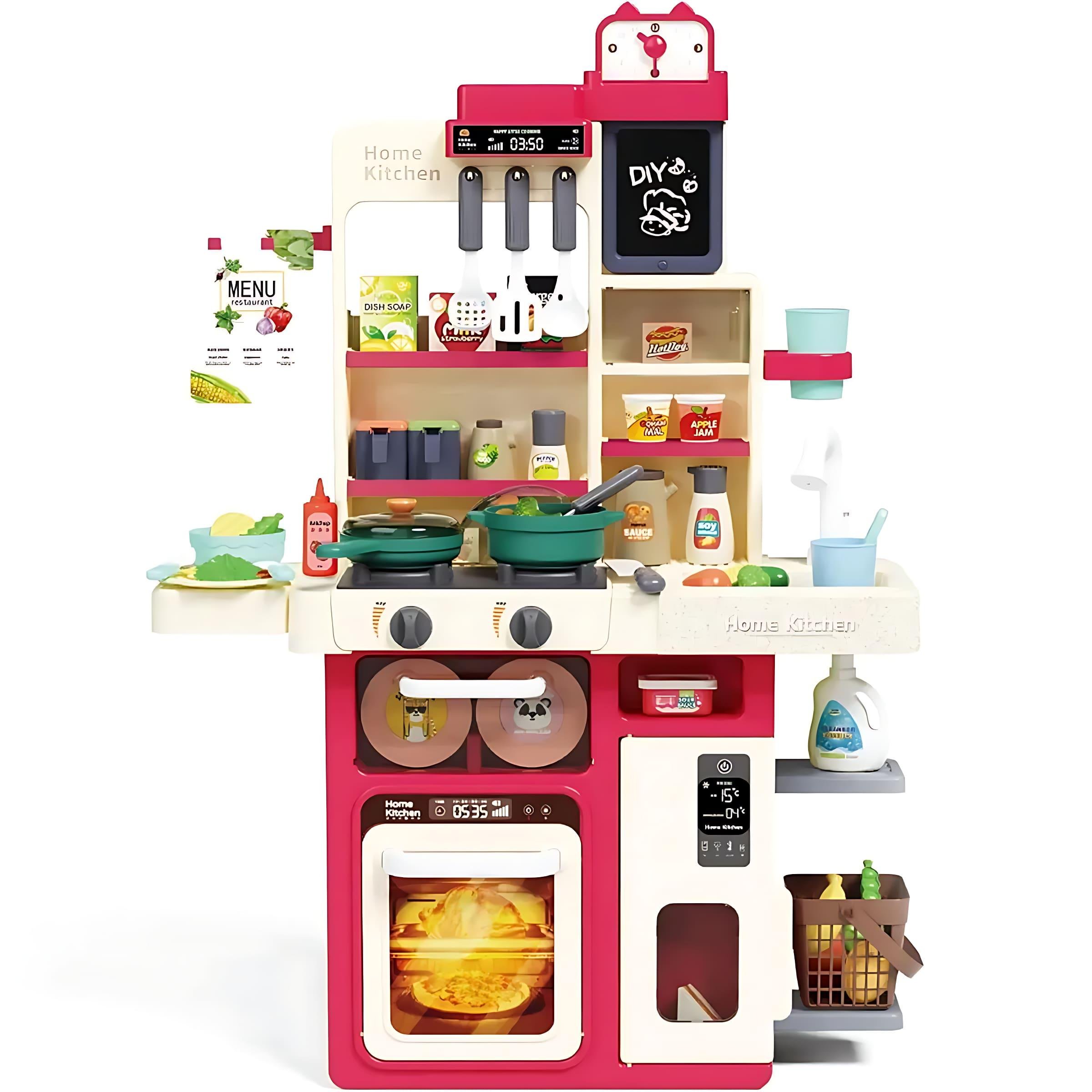 Кухня детская 80 см Lolly Kids LK965 и эффекты и 63 аксессуара (9805)