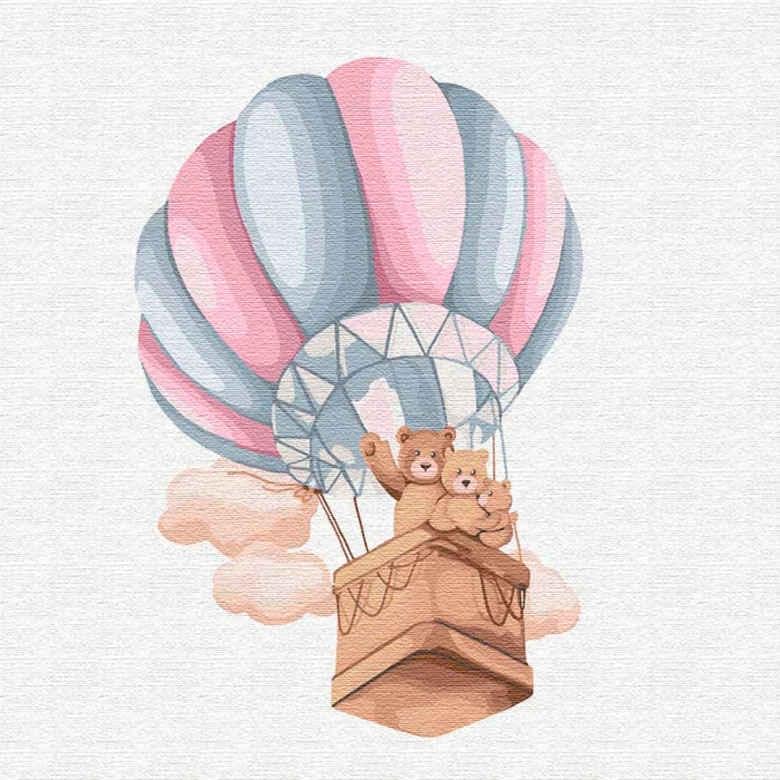 Картина за номерами Ідейка КН2351 Сімейний політ 30х30 см (L057583)