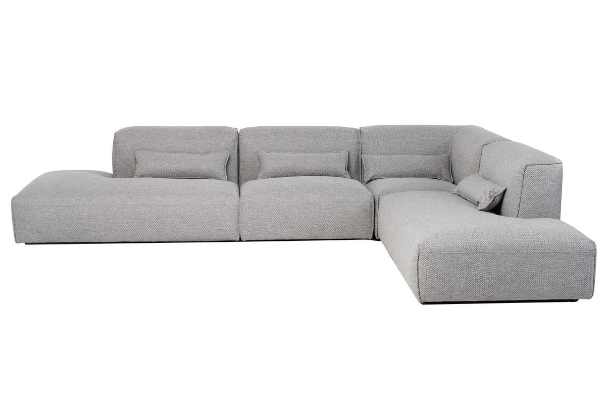 Модульная софа Vetro Mebel Рим Серебристый/Серый (sofa-modulna-rim) - фото 7