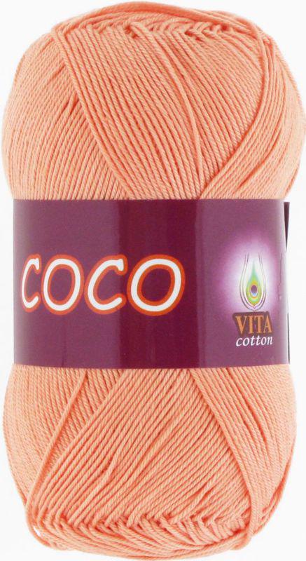 Пряжа Vita Cotton Coco 3883 персик (3375)