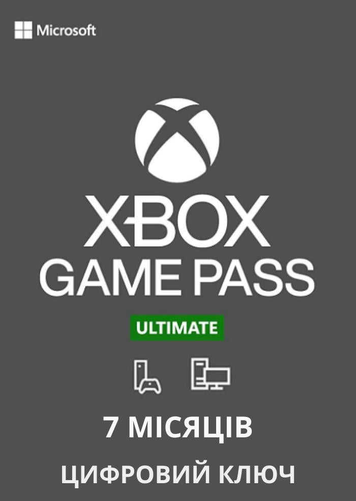 Подписка Xbox Game Pass Ultimate 7 месяцев Game Pass Console/PC/Core/EA Play Xbox One/Series/Windows 10/11 для всех стран (83218396)