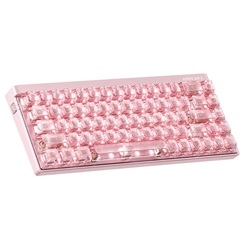 Клавіатура ігрова механічна MChose Ace 68 Air 2 Misty магнітні перемикачі Mount Tai GT Hall Effect RGB USB Pink