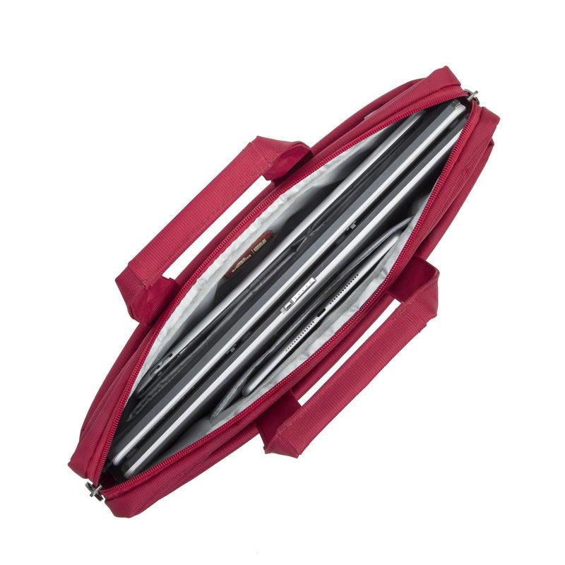 Сумка для ноутбука RivaCase 8630 Polyester Zipper 15,6" Red (26450578) - фото 5