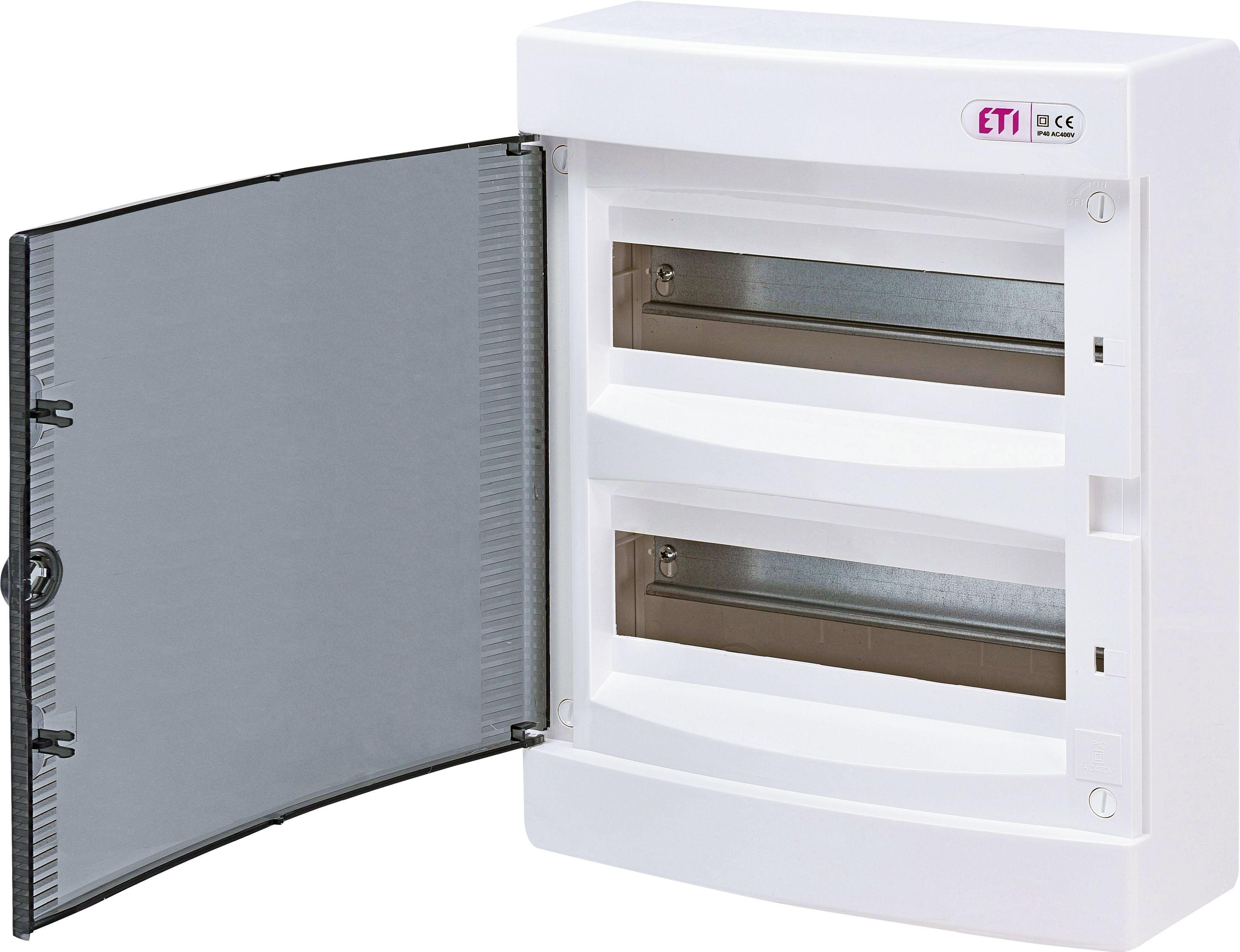 Щит розподільний ETI ECT24PT 24 модуля пластик 361х287х112 мм Прозорий (1101003)