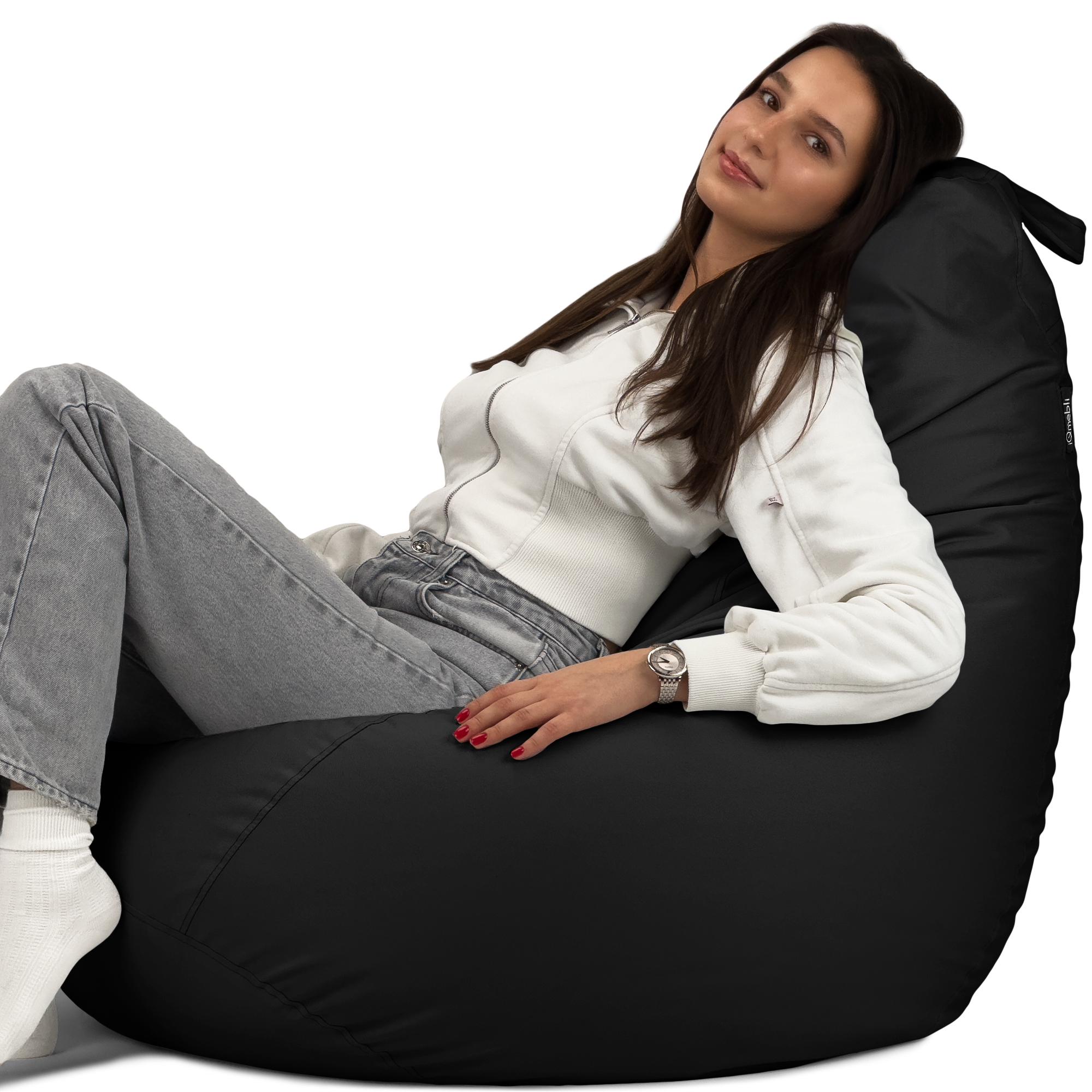 Кресло-мешок Студия Комфорта Груша оксфорд флекс 120х85 см Черный (901220) - фото 7 Кресло-мешок Студия Комфорта Груша оксфорд флекс 120х85 см Черный (901220) - фото 7