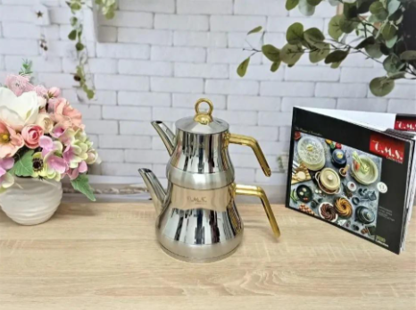 Чайник двухъярусный OMS 0,5/1,25 л Gold (8075-M) - фото 6 Чайник двухъярусный OMS 0,5/1,25 л Gold (8075-M) - фото 6