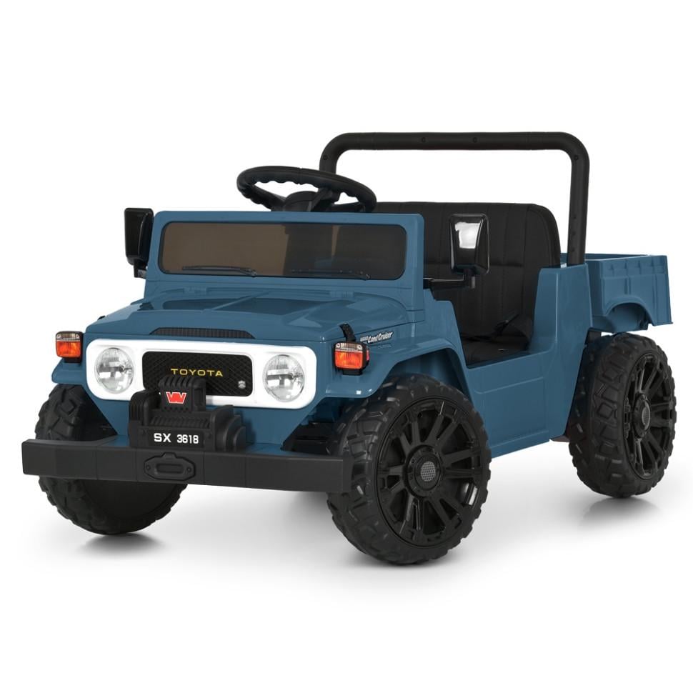 Детский электрический джип Bambi Toyota 12V одноместный до 50 кг Синий (DE-169-E-908) Детский электрический джип Bambi Toyota 12V одноместный до 50 кг Синий (DE-169-E-908)
