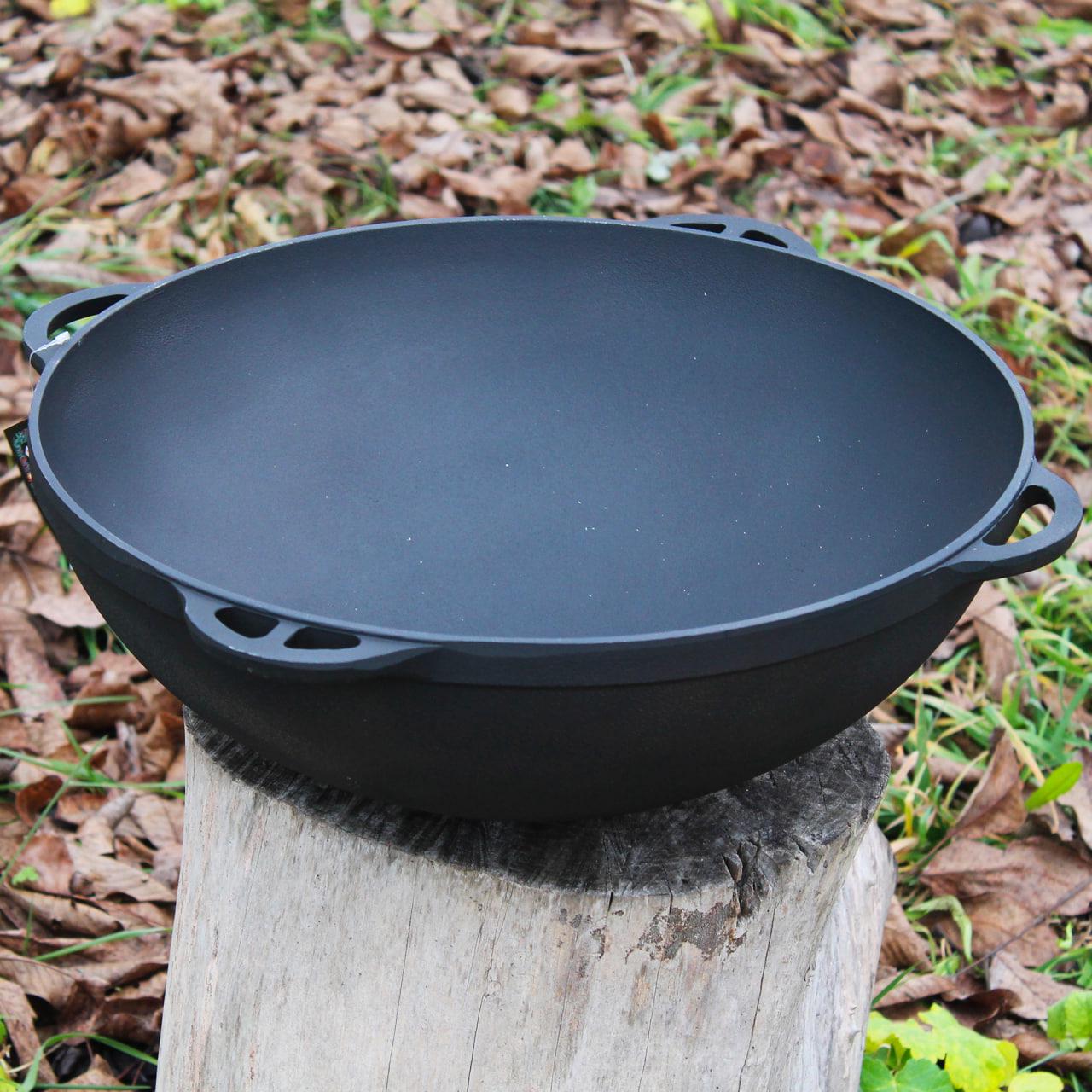 Котел чавунний азіатський з кришкою-сковородою (23190921) - фото 3