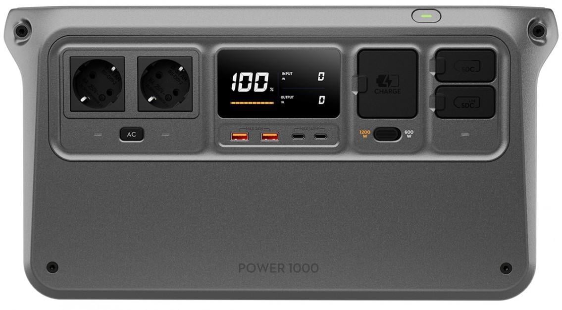 Зарядна станція DJI Power 1000 2200 Вт/1024 Вт/г/чиста синусоїда Grey (2881188755) Зарядна станція DJI Power 1000 2200 Вт/1024 Вт/г/чиста синусоїда Grey (2881188755)