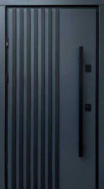 Дверь входная для улицы Straj Berez LOFT глухая 970x2050 мм Антрацит (69374)